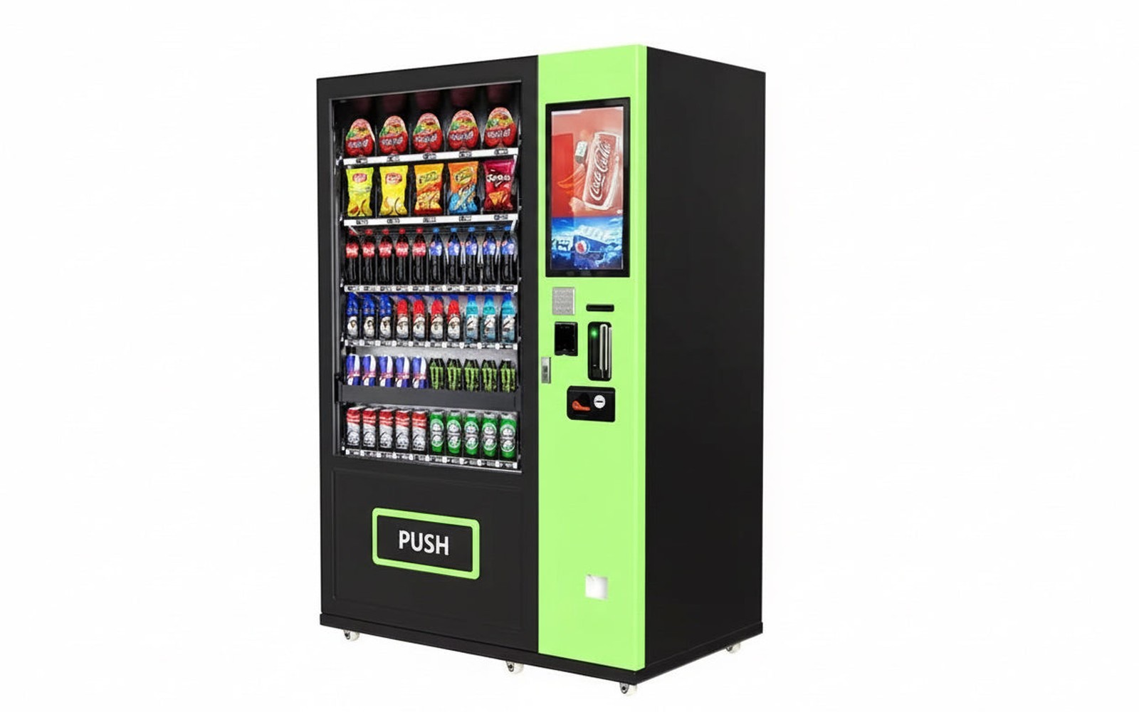 Cashless vending equipment package